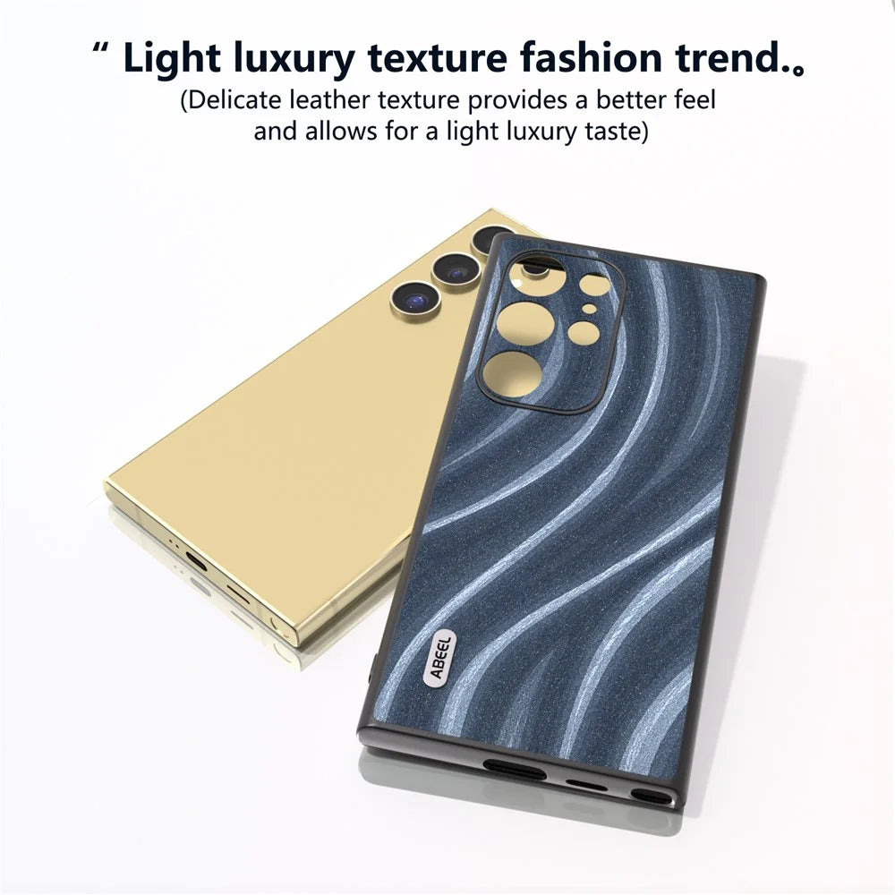 ABEEL For Samsung Galaxy S24 Ultra Case Milky Way Series PU Leather + PC + TPU Phone Back Shell - Blue - 4