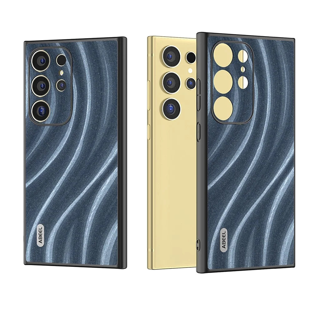 ABEEL For Samsung Galaxy S24 Ultra Case Milky Way Series PU Leather + PC + TPU Phone Back Shell - Blue - 6