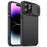 For iPhone 14 Pro Max Case Slide Camera Guard PC+TPU Phone Cover - Black - 1