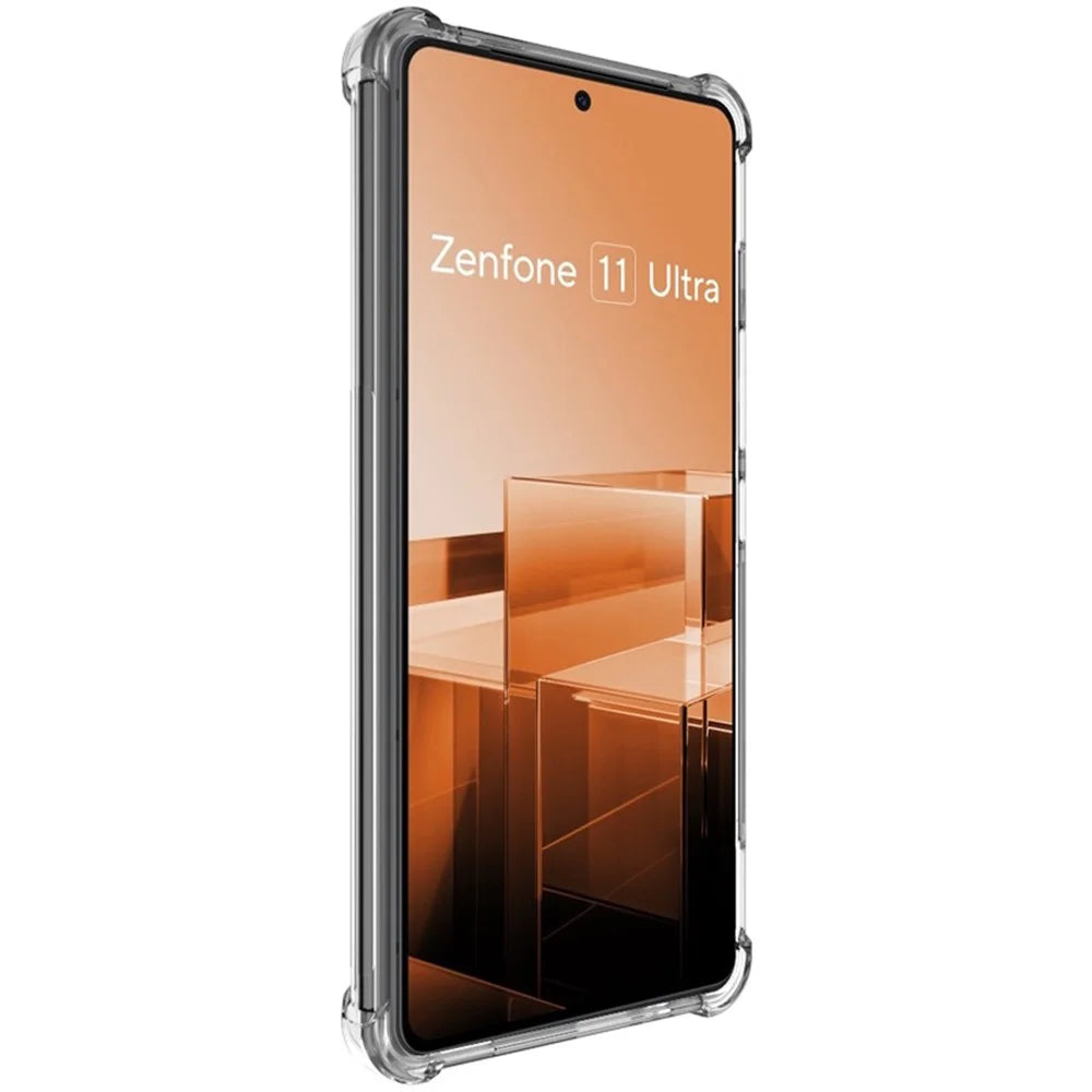 IMAK For Asus Zenfone 11 Ultra 5G Clear Case Airbag Corner Drop-proof TPU Phone Cover - Transparent - 3