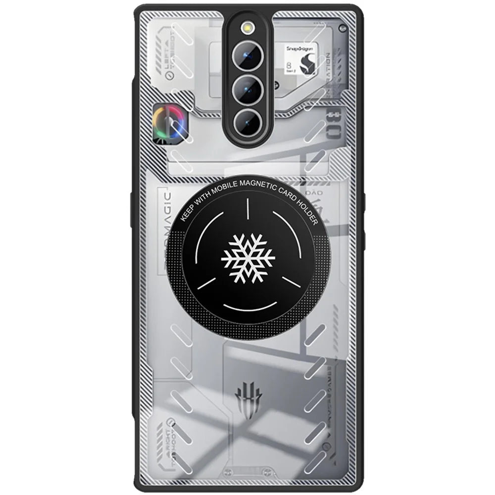 IMAK UX-9A Series for ZTE nubia Red Magic 8 Pro 5G / 8 Pro+ 5G / 8S Pro Clear Case Heat Dissipation PC+TPU Cover - 5