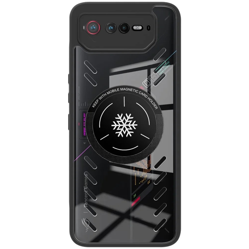 IMAK UX-9A Series for Asus ROG Phone 6 5G / 6 Pro 5G Case Clear PC+TPU Heat Dissipation Phone Shell - 5