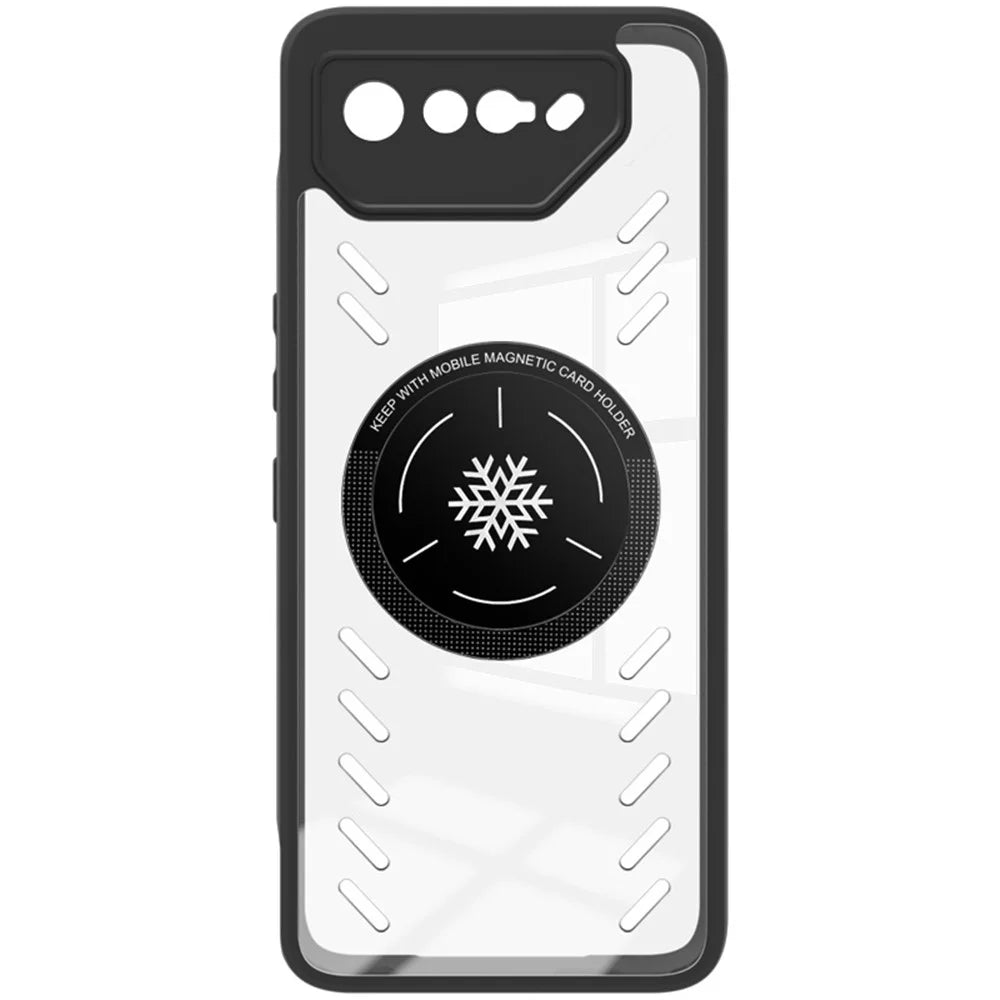 IMAK UX-9A Series for Asus ROG Phone 7 5G / Phone 7 Ultimate 5G / Phone 7 Pro Case Clear PC+TPU Heat Dissipation Phone Shell - 6