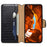 For Samsung Galaxy A51 4G SM-A515 Wallet Case PU Leather Crocodile Texture Phone Cover - Black - 2