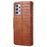 For Samsung Galaxy A32 5G / M32 5G Wallet Phone Case with Stand Crocodile Texture Leather Cover - Brown - 6