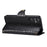 For Samsung Galaxy A34 5G Case Crocodile Texture Leather Stand Folio Smartphone Cover - Black - 3