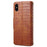 For iPhone X / XS Wallet Phone Cover Anti-Scratch PU Leather Case Stand Crocodile Texture Shell - Brown - 6