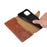 For iPhone 14 Case Crocodile Texture Leather Phone Cover with Wallet Card Slots - Brown - 4