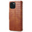 For iPhone 14 Case Crocodile Texture Leather Phone Cover with Wallet Card Slots - Brown - 6