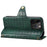 For iPhone 13 Pro Max Leather Cover Crocodile Texture Anti-Drop Wallet Phone Case - Green - 3