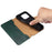 For iPhone 13 Pro Max Leather Cover Crocodile Texture Anti-Drop Wallet Phone Case - Green - 4