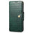 For iPhone 13 Pro Max Leather Cover Crocodile Texture Anti-Drop Wallet Phone Case - Green - 5