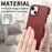 Y1 For iPhone 14 Plus Case Anti-scratch Litchi Texture PU Leather Coated PC Phone Cover - Red - 7