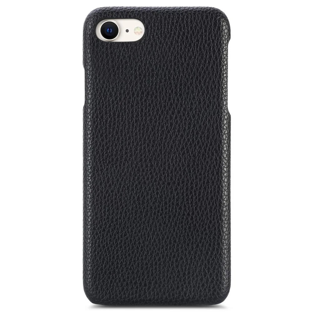 Y1 For iPhone 7 / 8 / SE (2020) / SE (2022) Case Litchi Texture Drop Proof PU Leather Coated PC Phone Cover - Black - 1