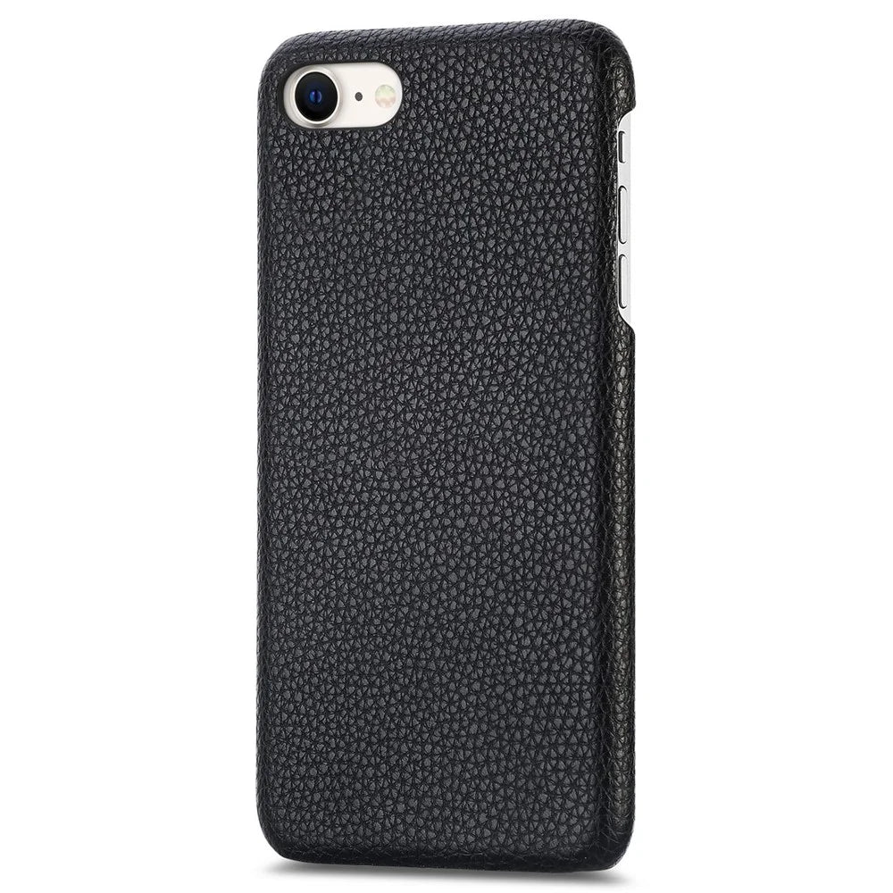 Y1 For iPhone 7 / 8 / SE (2020) / SE (2022) Case Litchi Texture Drop Proof PU Leather Coated PC Phone Cover - Black - 2