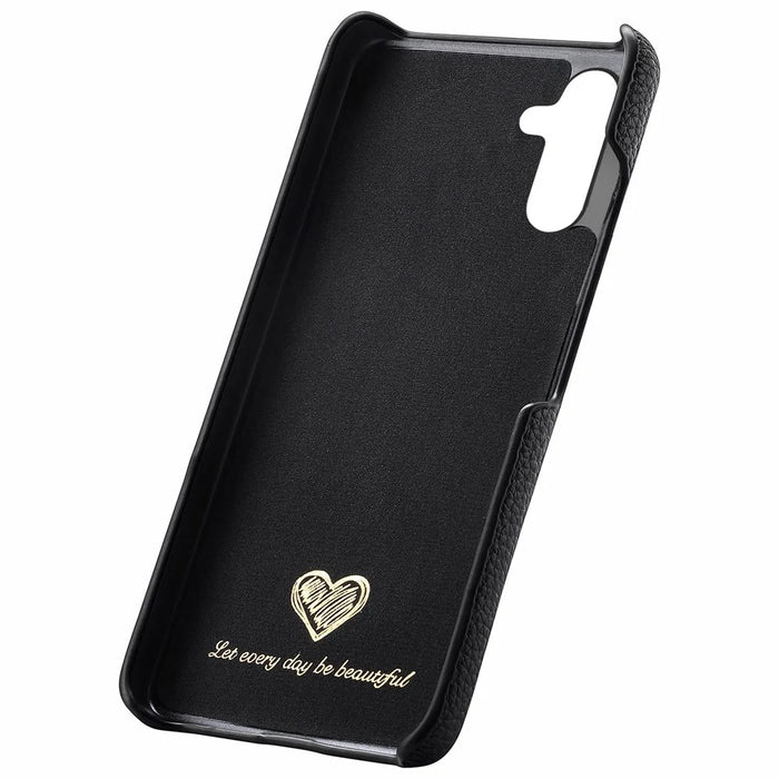 Y1 For Samsung Galaxy A35 5G Case Litchi Texture Leather+PC Back Cover - Black - 3