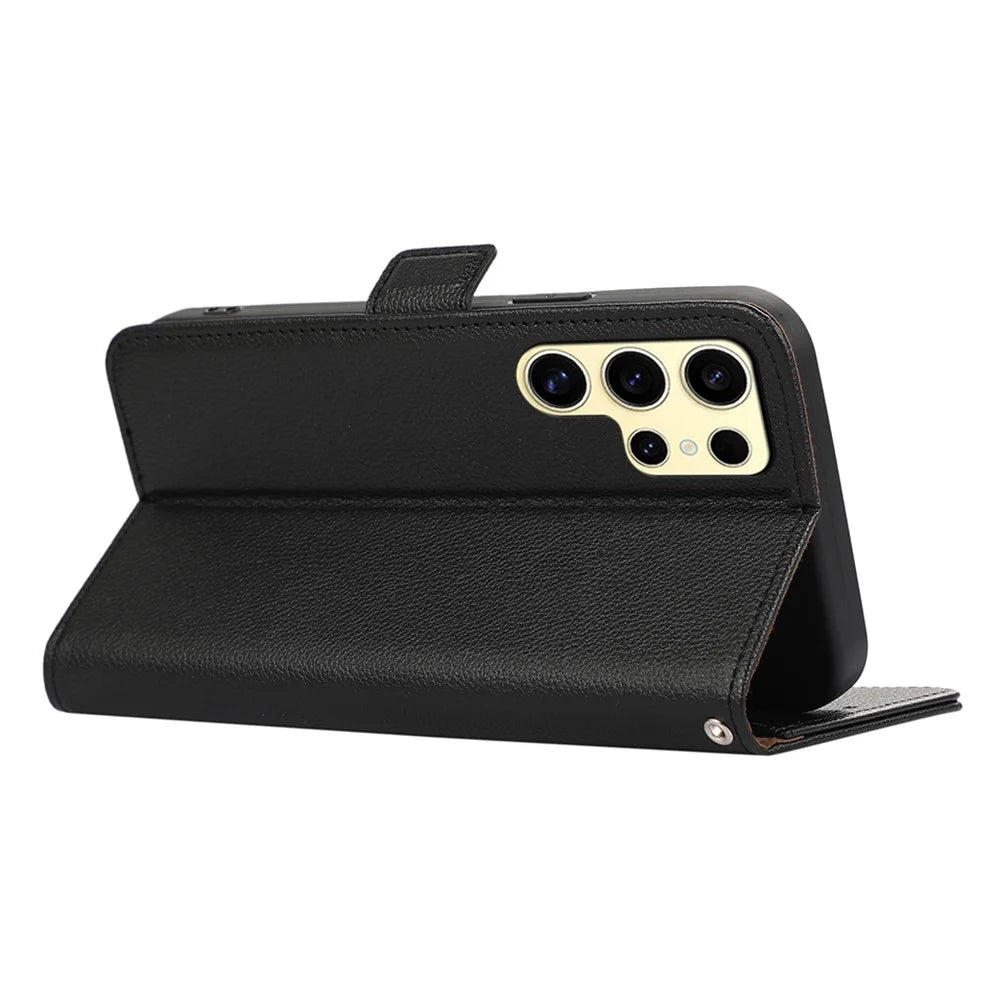 ABEEL For Samsung Galaxy S22 Ultra 5G Case Shockproof RFID Blocking Phone Cover - Black - 3