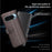 For Google Pixel 9 / Pixel 9 Pro Case Genuine Split Leather Phone Cover with Wallet Stand - Brown - 4