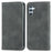 For Samsung Galaxy A54 5G Case Skin-touch Leather Magnetic Adsorption Flip Phone Cover - Grey - 1