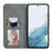 For Samsung Galaxy A54 5G Case Skin-touch Leather Magnetic Adsorption Flip Phone Cover - Grey - 3