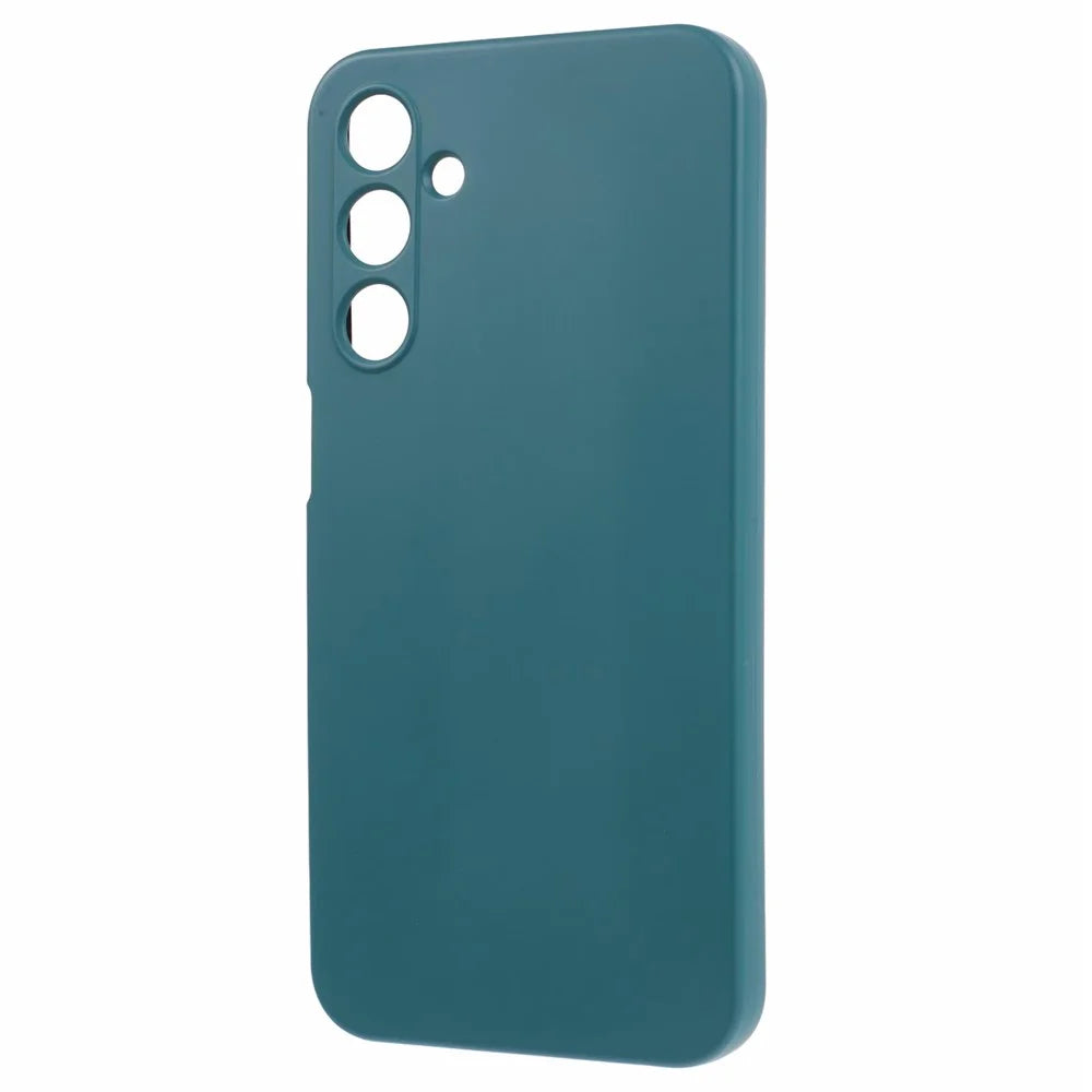 For Samsung Galaxy A15 4G / 5G Case TPU+Fiber Lining Soft Touch Phone Cover Lens Protection - Army Green - 3