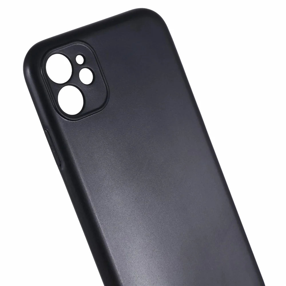 For iPhone 11 Black Case Glossy Surface Soft TPU Back Phone Cover - 6