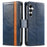 For Samsung Galaxy A35 5G Phone Cases CASENEO PU Leather Cover Stand with RFID Blocking Wallet - Blue - 1