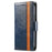 For Samsung Galaxy A35 5G Phone Cases CASENEO PU Leather Cover Stand with RFID Blocking Wallet - Blue - 5