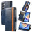 For Samsung Galaxy A35 5G Phone Cases CASENEO PU Leather Cover Stand with RFID Blocking Wallet - Blue - 7