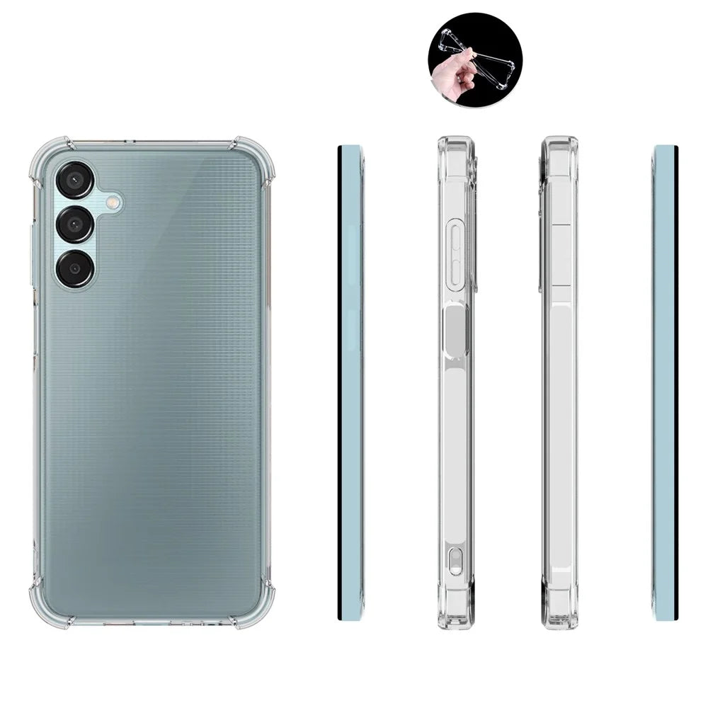 For Samsung Galaxy M15 5G / F15 5G Case Non-slip Drop-proof Clear TPU Smartphone Cover - 4