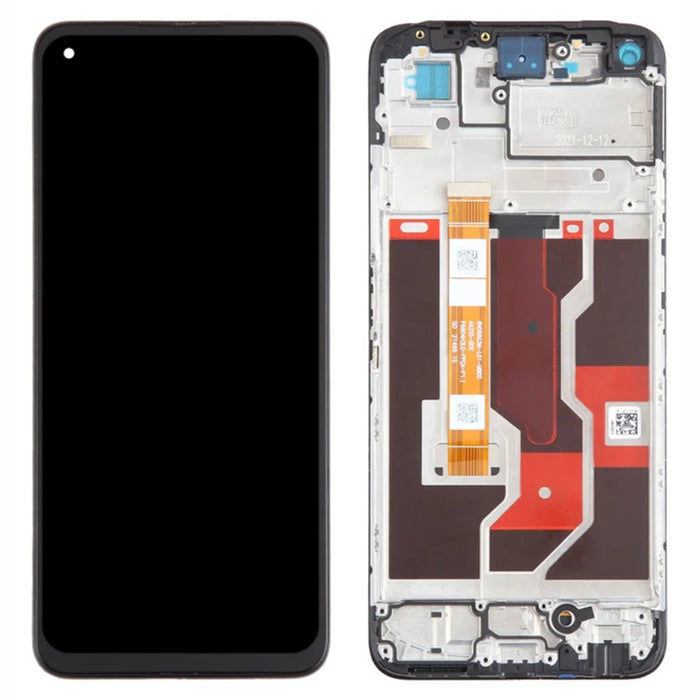 For Oppo A36 / A76 Grade C LCD Screen and Digitizer Assembly + Frame Replacement Part (without Logo) - 1
