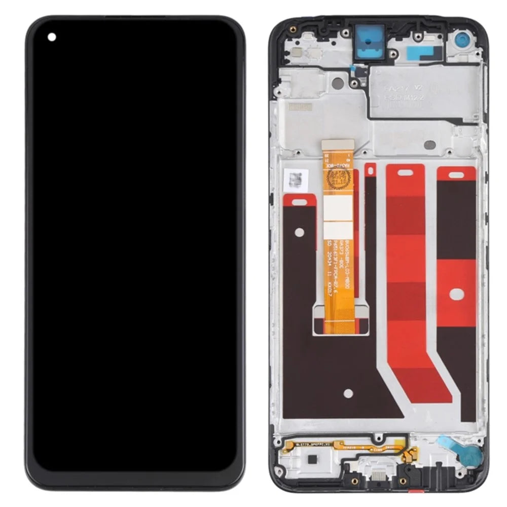 For Oppo A32 (2020) / A53 (2020) / A53s 4G / A33 (2020) Grade C LCD Screen and Digitizer Assembly + Frame Replacement Part (without Logo) - 1