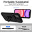 For iPhone 11 Case PC+TPU Kickstand Armour Phone Cover with Camera Slide Guard - Black - 3