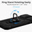 For iPhone 11 Case PC+TPU Kickstand Armour Phone Cover with Camera Slide Guard - Black - 6