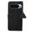 For Google Pixel 10 Pro / 10 / 9 Pro / 9 Wallet Case Genuine Cow Leather RFID Blocking Phone Cover Litchi Texture - Black - 7
