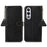 For OnePlus Ace 3V 5G Case RFID Blocking Litchi Texture Genuine Cow Leather Phone Cover - Black - 1