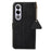 For OnePlus Ace 3V 5G Case RFID Blocking Litchi Texture Genuine Cow Leather Phone Cover - Black - 7