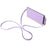 For Samsung Galaxy S22 Ultra 5G Wallet Case PU Leather Flip Phone Cover with Shoulder Strap - Purple - 5
