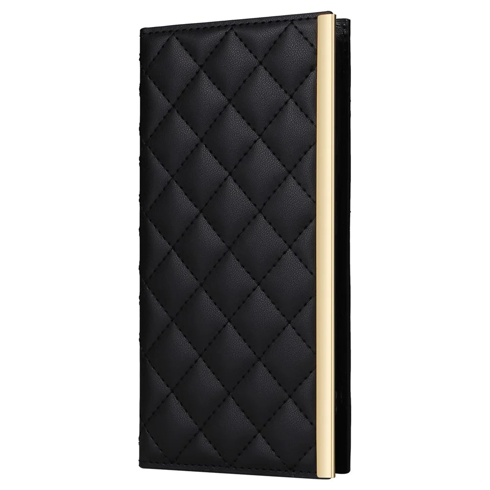 For Samsung Galaxy S21 5G / 4G Case PU Leather Stand Wallet Phone Cover with Shoulder Strap - Black - 7