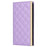 For Samsung Galaxy S23 Leather Case Suction Cup Wallet Flip Phone Cover with Shoulder Strap - Purple - 6