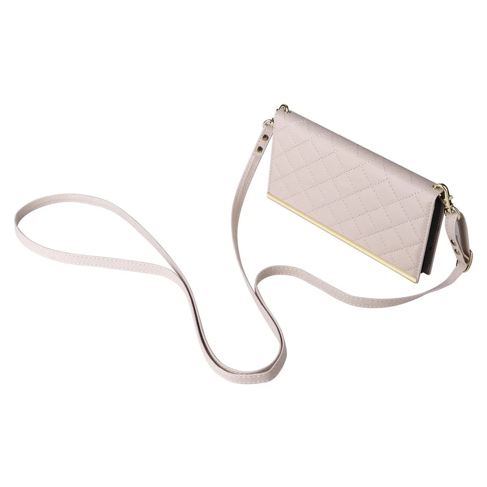 For Samsung Galaxy S23+ Wallet Case Anti-Drop PU Leather Phone Cover with Stand - Beige - 4