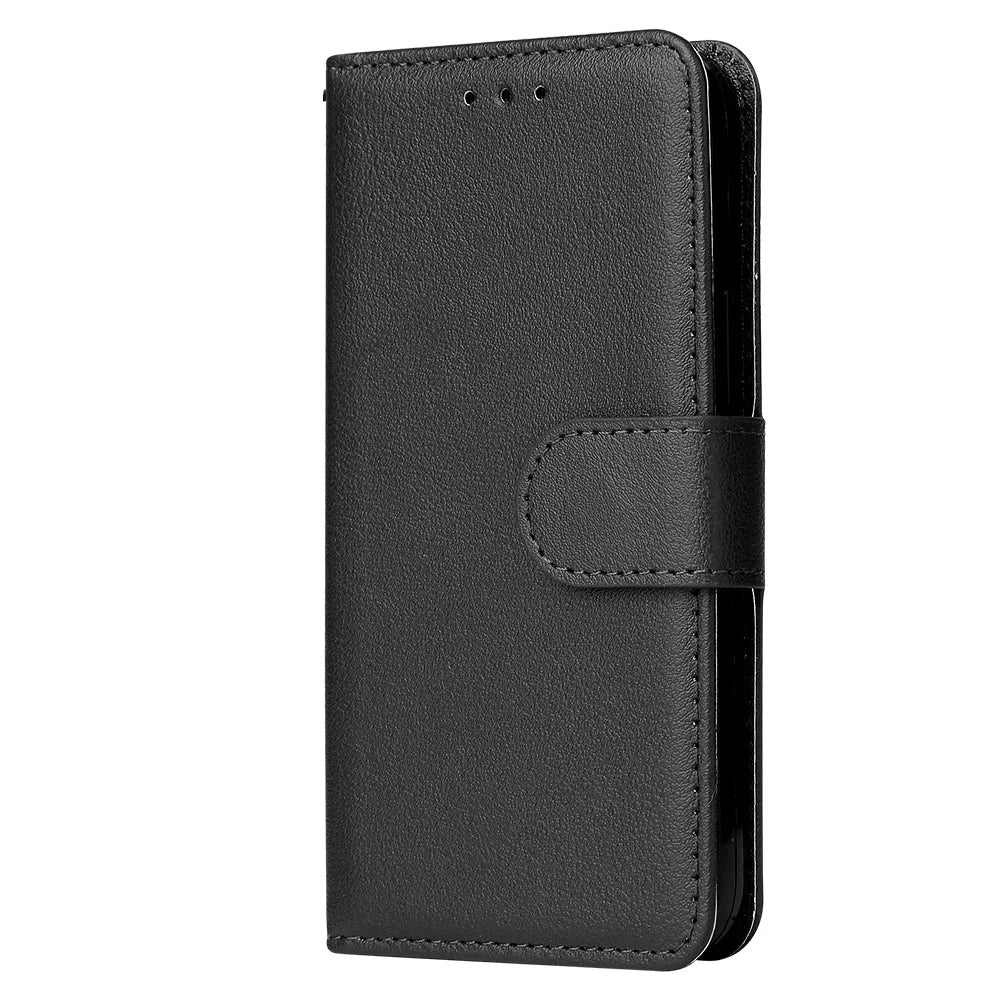 For iPhone 13 Pro Case Wallet PU Leather Flip Protective Phone Cover - Black - 5