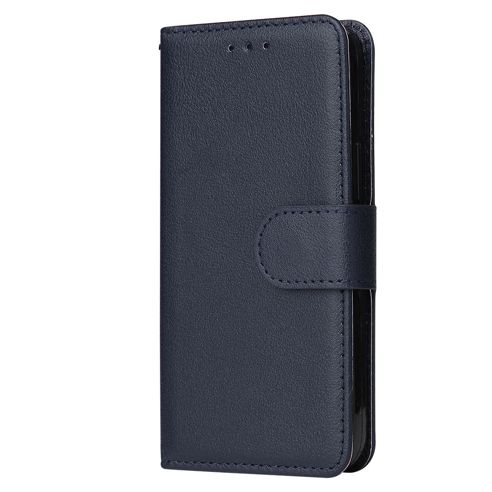For iPhone 11 Pro Shockproof Case Anti-Scratch PU Leather Wallet Phone Cover - Blue - 5