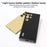 ABEEL For Samsung Galaxy S24 Ultra Case Genuine Cow Leather Litchi Texture Phone Back Cover - Black - 4