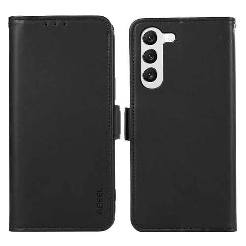 ABEEL For Samsung Galaxy S23+ 5G Case Soft PU Leather RFID Blocking Wallet Phone Shell - Black - 1