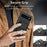 For Google Pixel 6a Phone Case PU Leather+TPU Card Holder Cover with Ring Holder - Black - 5