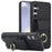 For Samsung Galaxy S24+ Case Drop-proof PU Leather+TPU Kickstand Smart Phone Cover - Black - 1