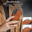 For Samsung Galaxy S23 Kickstand Case PU+TPU Phone Cover with Card Holder - Brown - 5