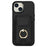 For iPhone 15 Plus Kickstand Case Drop-proof PU Leather+TPU Phone  Protector - Black - 2