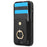 For iPhone 15 Plus Kickstand Case Drop-proof PU Leather+TPU Phone  Protector - Black - 3